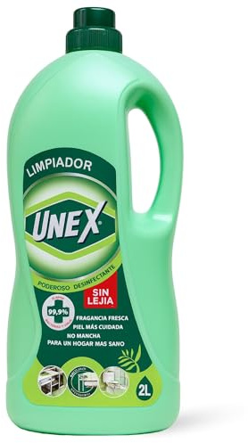 Limpiador Desinfectante Multiusos sin lejia, Desinfectante Limpiahogar dejando un aroma fresco y un brillo duradero, Elimina Bacterias, Hongos y Virus, Contiene 1 botella de 2 Litros