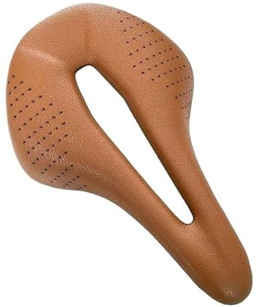 AMSOH Bicycle Saddle - Thickening Ultralight Carbon EVA Seat, Versatile Bike Seating for MTB, Gravel & Road Bike, Essential Cycling Parts(Brown)
