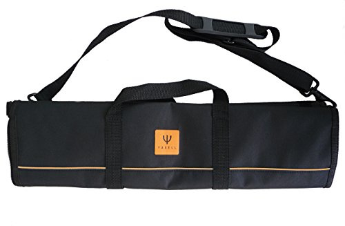 Yaxell Messertasche für 8 Messer aus Textilgewerbe in der Farbe Schwarz, Länge: 50x14x6 cm, 37708