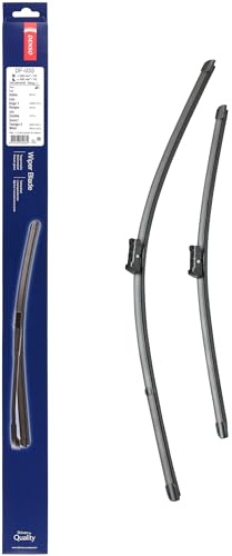Kit de Escobillas Limpiaparabrisas Planas DENSO (DF-033), 2 Unidades 600/400mm – Vehículos con volante a izquierda – Silenciosas y Duraderas con Diseño Aerodinámico – Escobillas Limpiaparabrisas OEM
