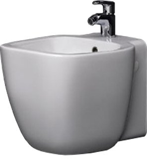 Sanitarios baño bidé suspendido, One RAK, cerámica blanca