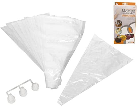 Gerimport Lot de 23 poches à douille jetables