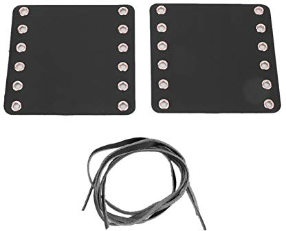 Aramox Leder Motorrad Lenker Griffe, 2PCS ledergriffe fahrrad fahrradgriffe Motorrad Leder Lenker Handgriff Abdeckungen Motorrad Modifikation Zubehör Schwarz Braun Rot Gelb(Schwarz)