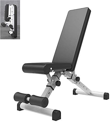 FZYE Einstellbare Neigung Klappbank Kurzhantelhocker Multifunktionstraining Rutschfestes Bauch-Rücken-Training Gewichtheben Bauchbank Beinstrecker und Beinbeuger für Heim-Fitness-Übunge