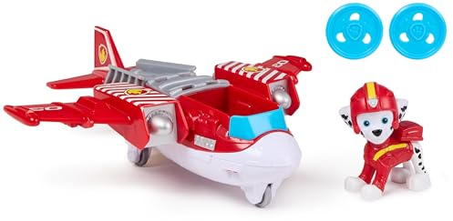 Paw Patrol Air Rescue, Aereo di Soccorso dei Pompieri con Personaggio di Marshall, con Lanciatore e 2 proiettili, Giocattoli per bambini e bambine dai 3 anni in su