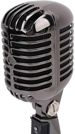 Generic Klassisk Retro Dynamisk Sångmikrofon, Sladdlös Kardioid Pickup-mikrofon med Brusreducering, Gammal Vintage Dynamisk Sångmikrofon, Idealisk för Scenuppträdande
