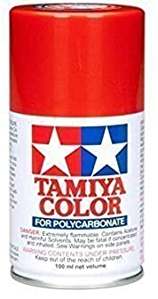 TAMIYA 86060 PS-60 Light Mica Red (Gmice) Polycarbonate 100 ml - Spray Paint for Plastic Model Making, Model Making and Craft Accessories, Spray Paints for Model Making