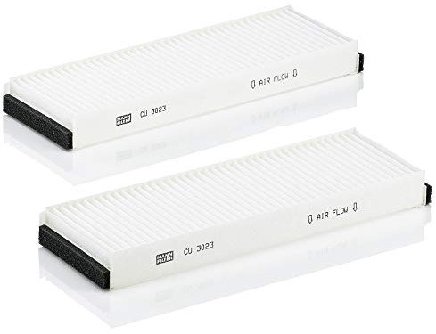 MANN-FILTER CU 3023-2 Innenraumfilter/Kabinenluftfilter (2er Set) - für Pkw + Transporter