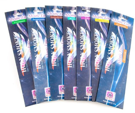 Berk Räucherstäbchen Mystic Line Paket - 7 Sorten, 56 Stäbchen, Unparfümiert
