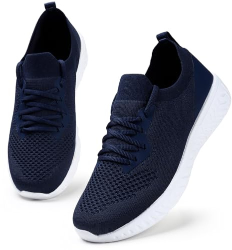 HKR Damskor Bekväma Löparskor Långskor Tennisskor Gym Sportskor Sneakers Marinblå 40 EU