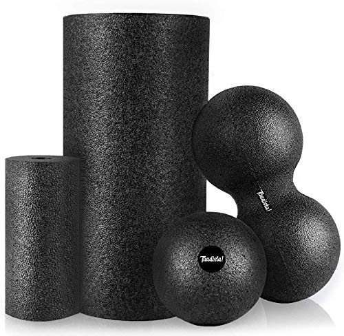 Tradista Faszienrolle - [5-teiliges] Foam Roll Set für effektives Faszientraining - Starter-Set für den perfekten Einstieg ins Training mit Massagerollen