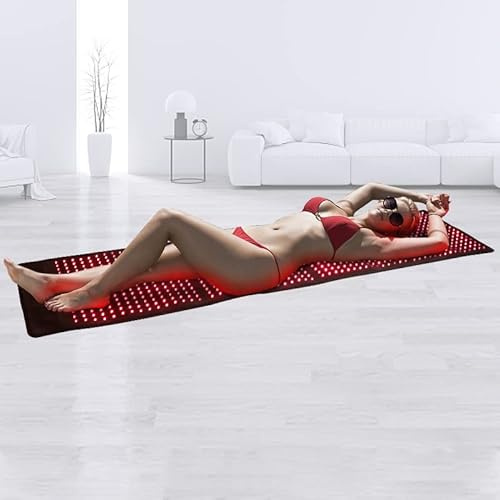 JOBYNA Cintura per Terapia della Luce Rossa e Infrarossa, LED 660nm 850nm Luce Rossa Terapia Lampada a Raggi Infrarossi, Red Light Therapy per Dolore, Timer, Temperatura Regolabile (Tutto il corpo)