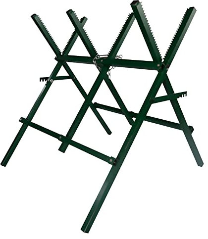 Chevalet de sciage pliable portable avec ressort fixe pour bûches de bois - Capacité de charge de 117,9 kg - Pour bois de chauffage