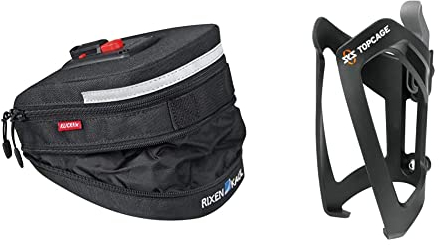 KLICKfix Farradtasche Micro 200 & SKS Germany TOPCAGE Flaschenhalter für Fahrräder, 18 x 10 x 10 cm