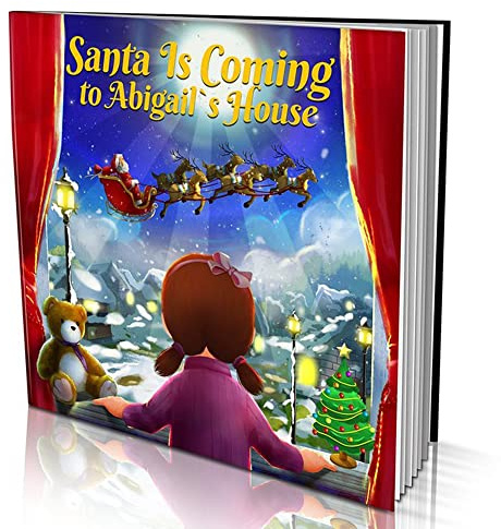 Personalized Story Book by Dinkleboo -Santa is Coming - for Kids Aged 0 to 8 Years Old - A Story About Your Child Hoping for Something Extra Special This Year for from Santa. What Will it be?