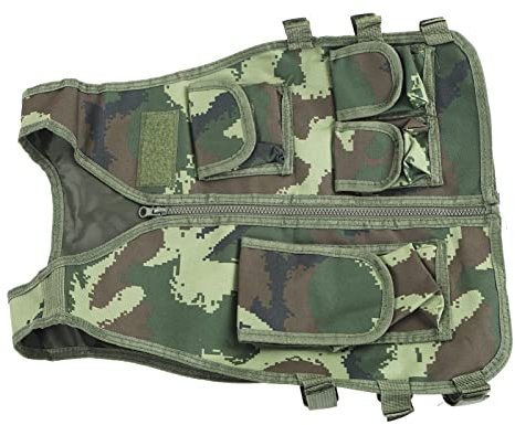 Airshi Schießweste, Hochdichte Sport-Schießweste, Aufbewahrungsfunktion, Zugfestigkeit, mit 4 Taschen Zum Radfahren