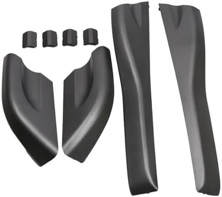 DREOW Barras Techo para Hyundai para Tucson 2004-2008 Barra Techo Coche Negra Cubierta Protección Extremo Riel Cubierta Estante Techo Estilo Coche Portaequipajes Barras Transversales