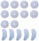 Tumble Dryer Filter 10 PCS Dryer Lint Screen Replacement 23.5 cm and 5 Front Air Inlets Dryer Parts and Accessories Applicable to Bus*h Dhb7vtdw/Td3cnbw/Dhb7vtdb [energy Class A]