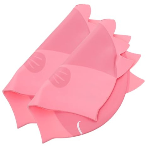 Mipcase 2pcs Boy Girl Swim Caps Cartoon Design Swimming Hats for Boys and Girls Comfortable Ears Lightweight and Stretchy for Easy Wear for Swimming Pool and Beach Activities