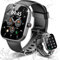 Smartwatch con Effettua/Risposta Chiamate, 1.91'' HD Orologio Smartwatch Uomo, 110+ Modalità Sportive Fitness Tracker, IP68 Smart Watch con Contapassi/Sonno/Cardiofrequenzimetro per iOS Android, Nero
