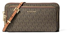Michael Kors LG CONTINENTAL XBODY BRN/ACORN