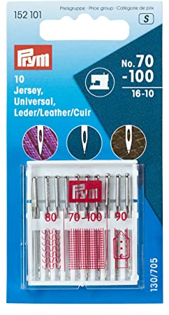 PRYM Nähmaschinennadel-Sortiment 130/705 Jersey, Universal, Leder