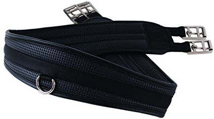 Rhinegold 0 Komfort-Gurt, synthetisch, 132 cm, Schwarz, 132,08 cm