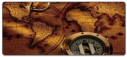 FORRICA Tapis de Souris XXL 900×400×3 mm – Grand Mouse Pad Gaming Antidérapant, Imperméable, Surface Lisse, sous-Main de Bureau pour PC et Clavier