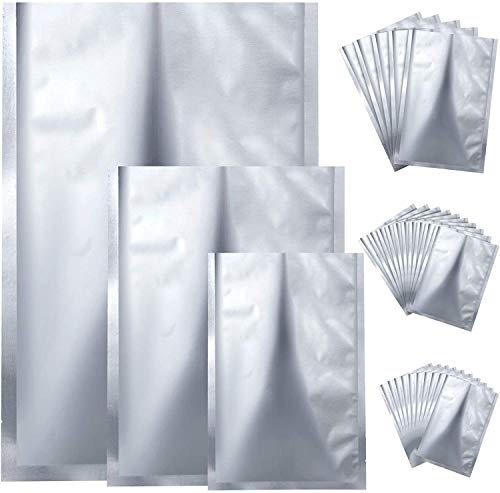 FEINIAO Sacchetti di cottura a vapore, in alluminio, sigillabili a caldo, sacchetti sottovuoto per alimenti, con tacche a strappo, per caramelle, caffè, noci (25 x 35 cm, 30 x 40 cm, 30 x 45 cm)