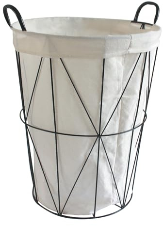 Box and Beyond Cesta, Polialgodón Metal Pintura epoxi, Negro, 40cm x 40cm x 50cm