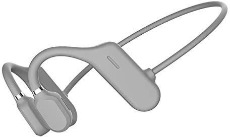 SH-RuiDu Auriculares inalámbricos de conducción ósea, auriculares estéreo de alta fidelidad inalámbricos con micrófono para deportes fitness