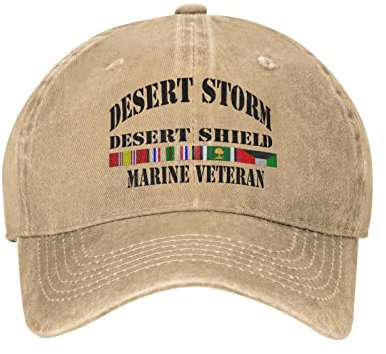 311 Sonnenblende Mütze Desert Storm Desert Shield Marine-Veteran Baseball Cap Leichtgewicht Baseballkappe Unisex Freizeit Basecap Für Herren, Golf, Running