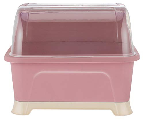 Luxshiny 1 Stück Karton Abtropfkorb Geschirrhalter Kitchen Shelf Stand wäscheständer für babyflaschen geschirrabtropfgestell mit Deckel Haushalt Kochutensilien Trockner