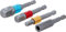 BGS Diy 20814 | Adapter-Satz für Bohrmaschinen | farbig | Antrieb Außensechskant 6,3 mm (1/4) | Abtrieb Außenvierkant 6,3 mm (1/4), 10 mm (3/8),12,5 mm (1/2), Innensechskant 6,3 mm (1/4) | 4-tlg.