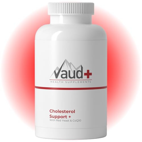 VAUD® Roter Reis Kapseln | Cholesterin Senken mit Monacolin K & Phytosterolen | 90 Kapseln | Hergestellt in der Schweiz | Nahrungsergänzung für Herzgesundheit & LDL Cholesterin Kontrolle