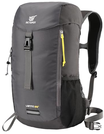 SKYSPER Sac à dos de Randonnée 25L, Sac a Dos Ergonomique et Respirant pour Hommes et Femmes pour Trekking Randonnée Excursions Voyages