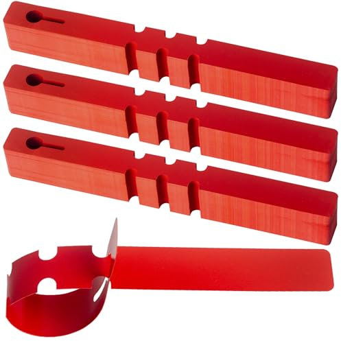 MetVot Lot de 300 étiquettes pour plantes de jardin, à écrire, résistantes aux intempéries, à suspendre, pour écrire sur les plantes, rouges