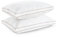Deodar Almohadas de Plumas y Plumon 46x66x5cm | 2 Piezas Almohadas de Cama Almohada de Soporte Medio | Funda 100% Algodón Orgánico | Lavable | Certificación Öko-Tex y RDS