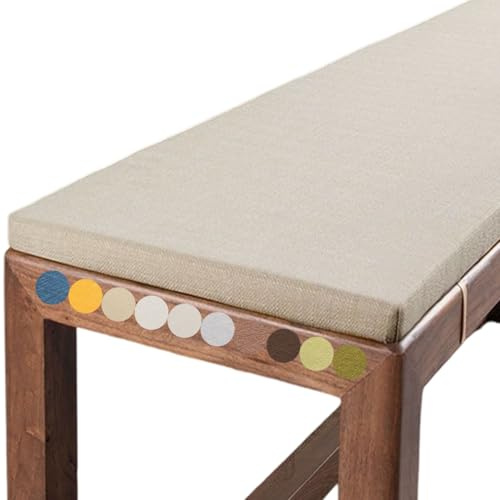 Cuscino per panca da giardino/portico - 120/110/160/180 x 30/40/50 cm - Antiscivolo, resistente per esterni/interni (2-3 posti) - per patio, veranda, altalene o sedute da finestra(2,120x40x5cm)