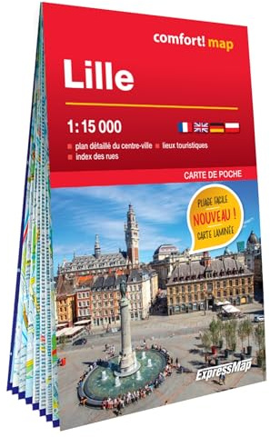 Lille 1/15.000 (carte laminée format poche - plan de ville)