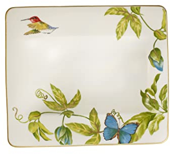 Villeroy & Boch Amazonia quadratischer Suppenteller, Edles Geschirr aus Premium Bone Porzellan, 24 x 24 cm
