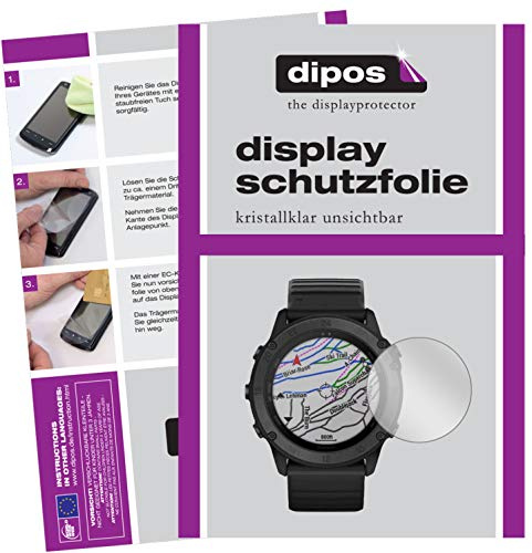 dipos I 6X Schutzfolie klar kompatibel mit Garmin tactix Delta Folie Displayschutzfolie