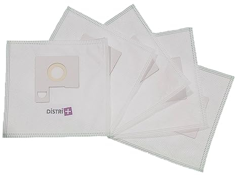 Distri+ - Bolsa aspiradora Compatible BLUESKY/BLUEWIND/Carrefour/FIRSTLINE BVN1600, BVN1600 BRU - Bolsa de 5 Bolsas de Microfibra