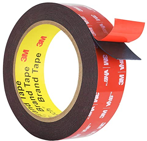 INDIAN STORE 24 3 M V HB 5952 Doppelseitiges Klebeband, Hochleistungsmontage Wasserdichtes Schaumband für Wand- und LED-Lichtbänder, Auto- Wohn-Bürodekor, Steckdose (25mm x 3meter)