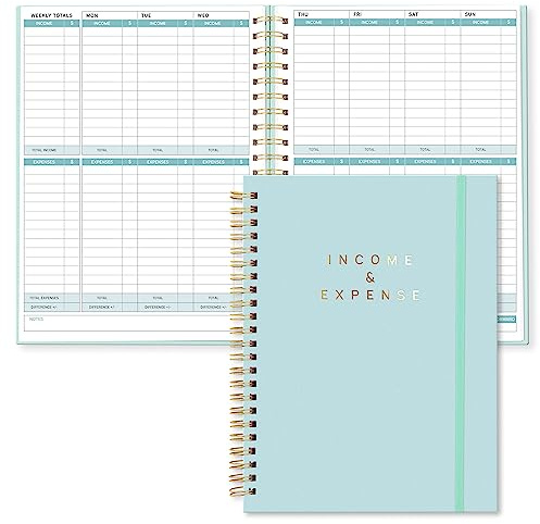 S&O Income and Expense Tracker Notebook for Better Money Management - Bookkeeping Record Book - Income and Expense Log Book Small Business - Ledger Books for Bookkeeping - 104 Pages, 6.4” x 8.4”