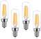 Y.W.Licht 4W 12V E14 LED Lampe Warmweiss 2700K Glühbirne T25 Edison Röhre Tubular Filament Vintage Entspricht 40W Halogenlampe für Salzlampe Dunstabzugshaube (4 Stück, Nicht Dimmbar)