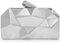 Milisente Damen Clutches Metallisch Klein handtasche Abendtasche Hochzeit(Silber)