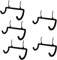 Qoekacy 5 piezas de serías ganchos resistentes de soporte, taladro de panel perforado, gancho de suspensión de doble gancho de panel perforado para taladro, accesorios, herramienta eléctrica, etc.