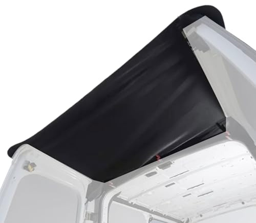 Auvent Porte Arrière Camping-Car, 180x114cm Auvent Voiture Couvre-Porte Arrière, Bache Porte Arrières Van Aménagé, Store D'ombrage pour Fourgon Aménagé, Protection Arrières Imperméable Accessoire Van