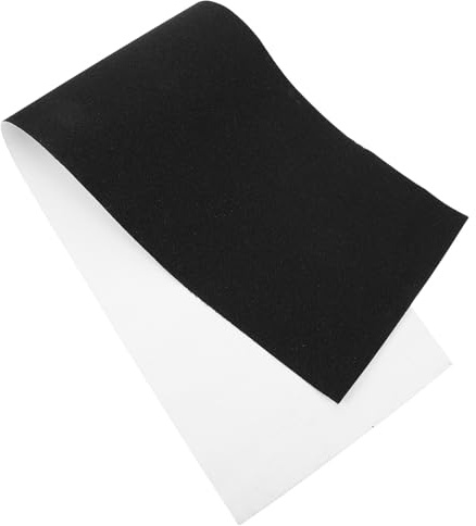 Healvian Cinta Antideslizante Profesional para Monopatín Lámina de Lija Negra 80Ab Resistente al Desgaste Adhesivo Autoadhesivo Recortable para Skate Accesorio de Agarre para Patineta